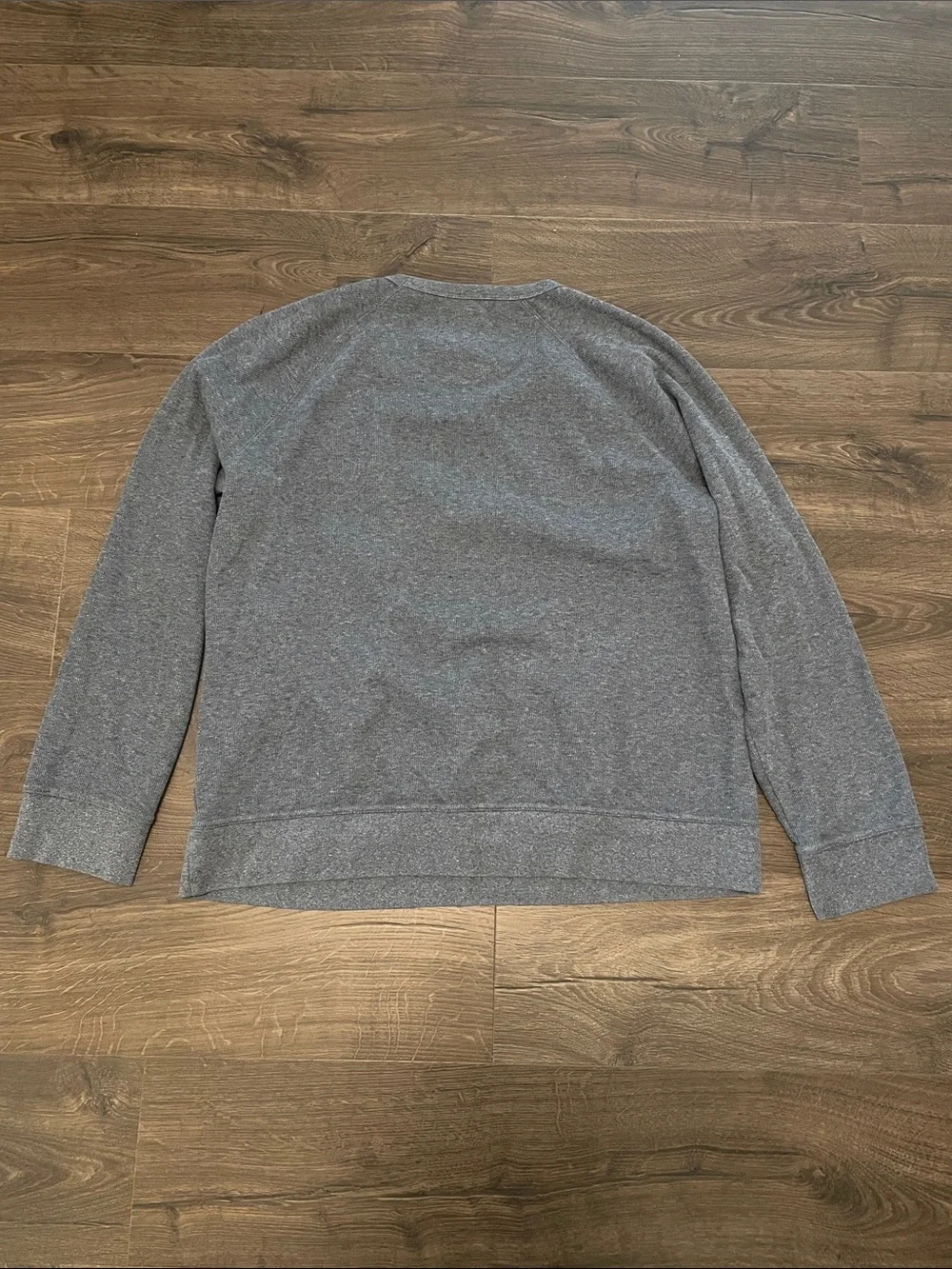 Men's Goodfellow & Co Gray Blue Long Sleeve Crewneck Shirt, Size XL